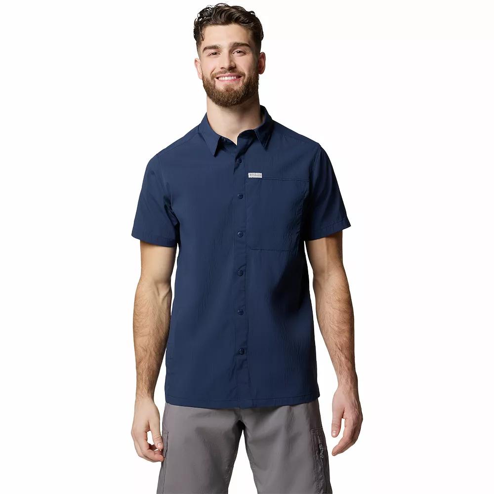 Men's Columbia Sage Peak Woven Short Sleeve Shirt,  Product Image