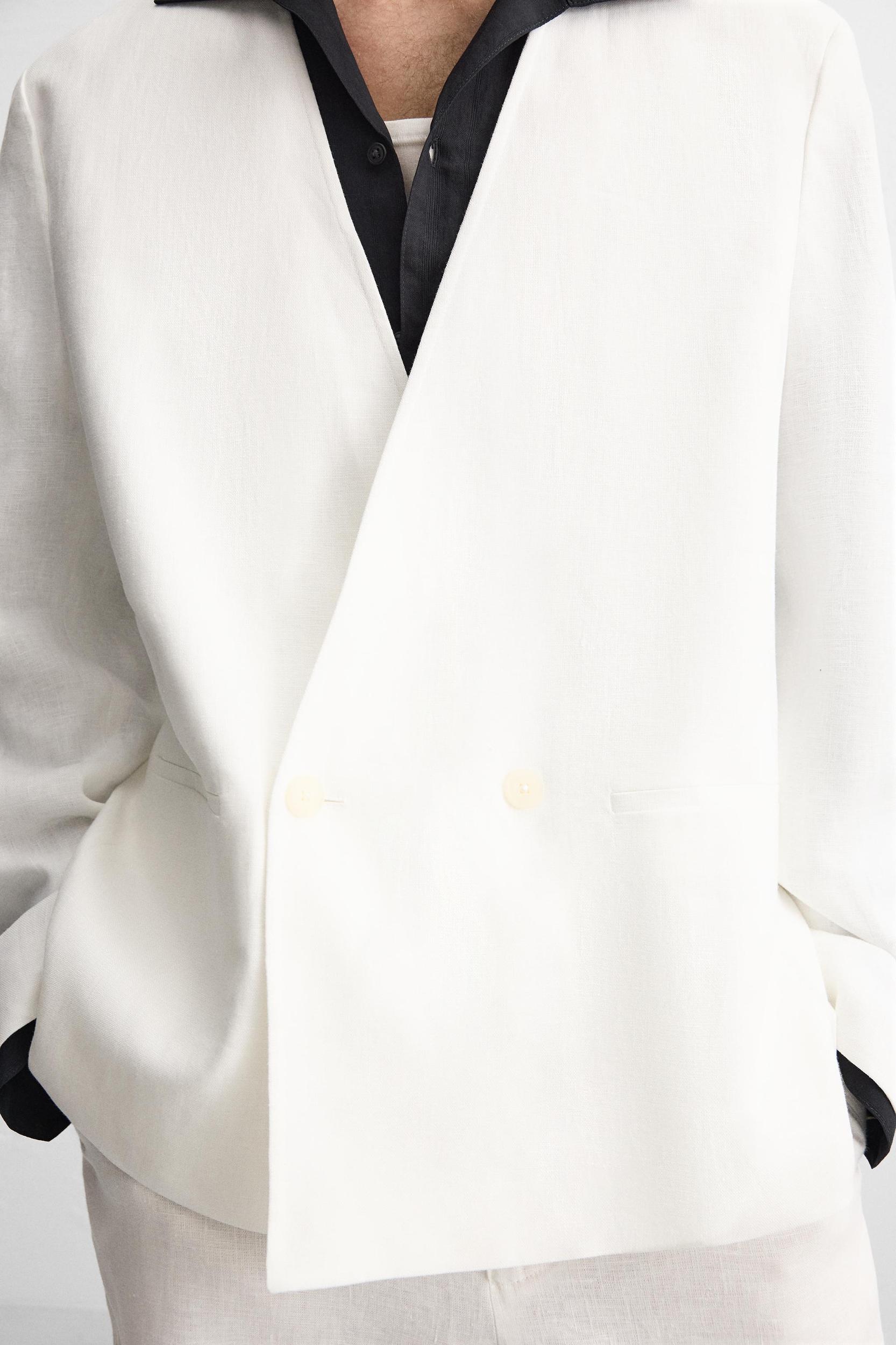 100% LINEN SUIT BLAZER Product Image