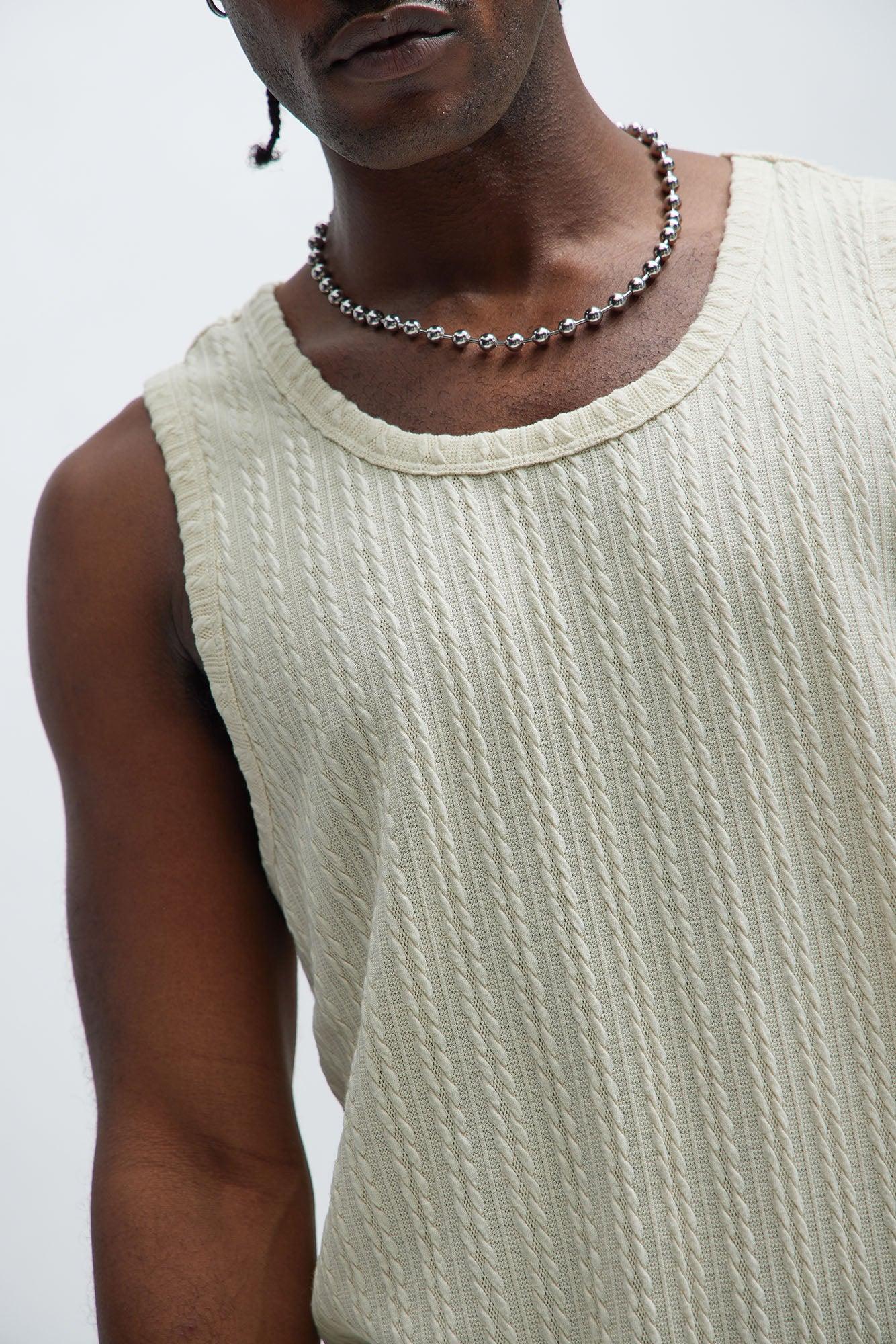 Kellen Textured Tank - Off White Product Image