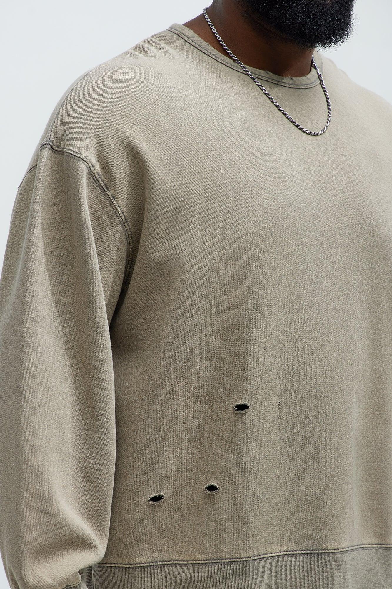 Perrie Crewneck Sweatshirt - Taupe Product Image