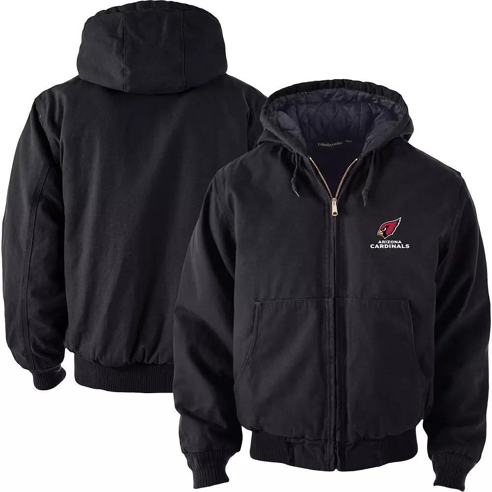 Men's Dunbrooke Black Minnesota Vikings Big & Tall Dakota Canvas Hoodie Full-Zip Jacket,  Product Image