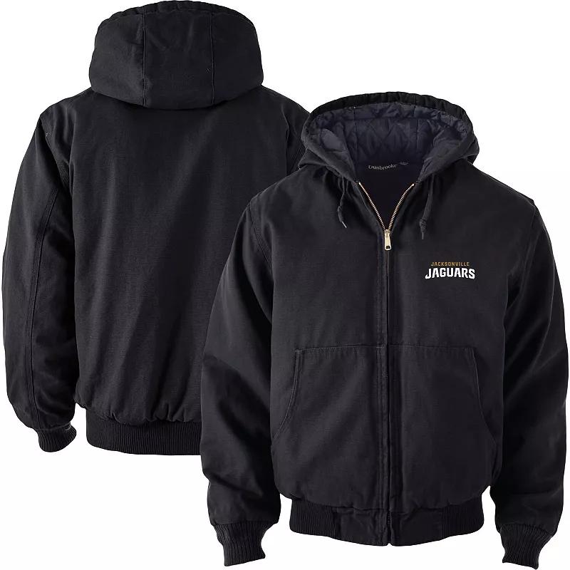 Men's Dunbrooke Black Minnesota Vikings Big & Tall Dakota Canvas Hoodie Full-Zip Jacket,  Product Image