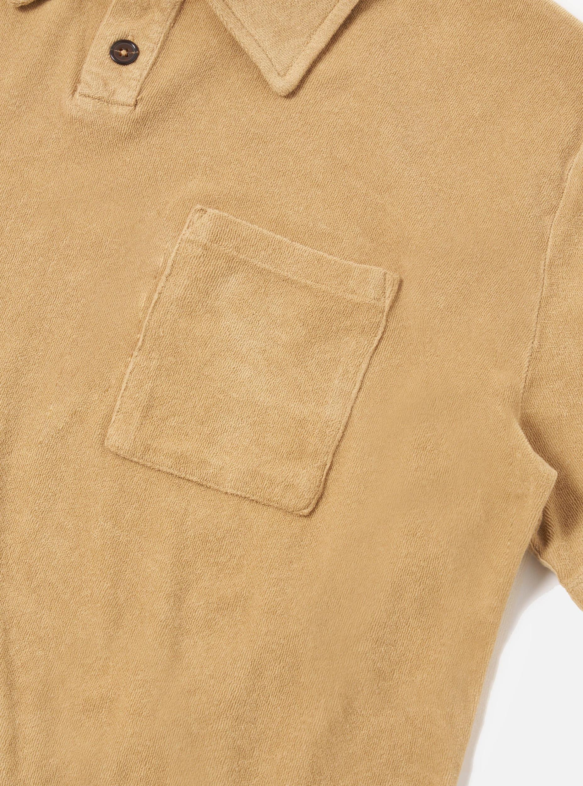 Sand Light Weight Terry Newlyn Polo Product Image