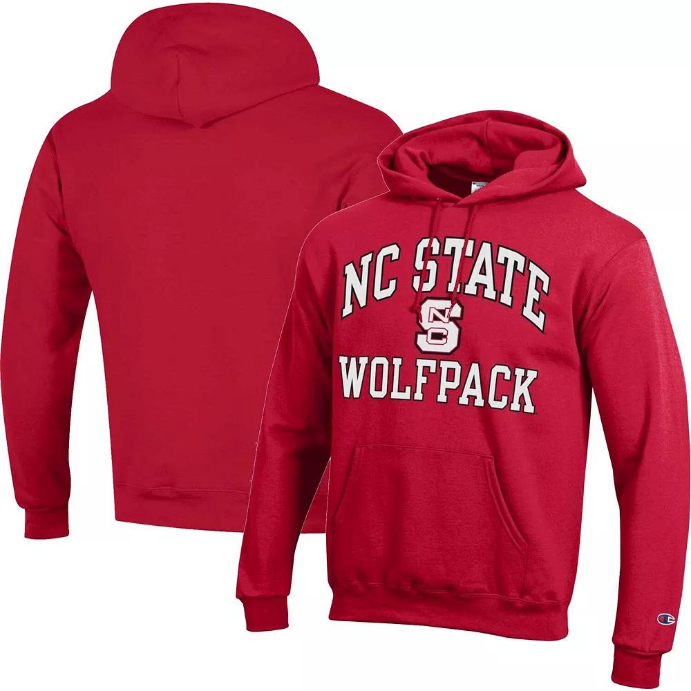 Mens Champion Red NC State Wolfpack High Motor Pullover Hoodie Product Image