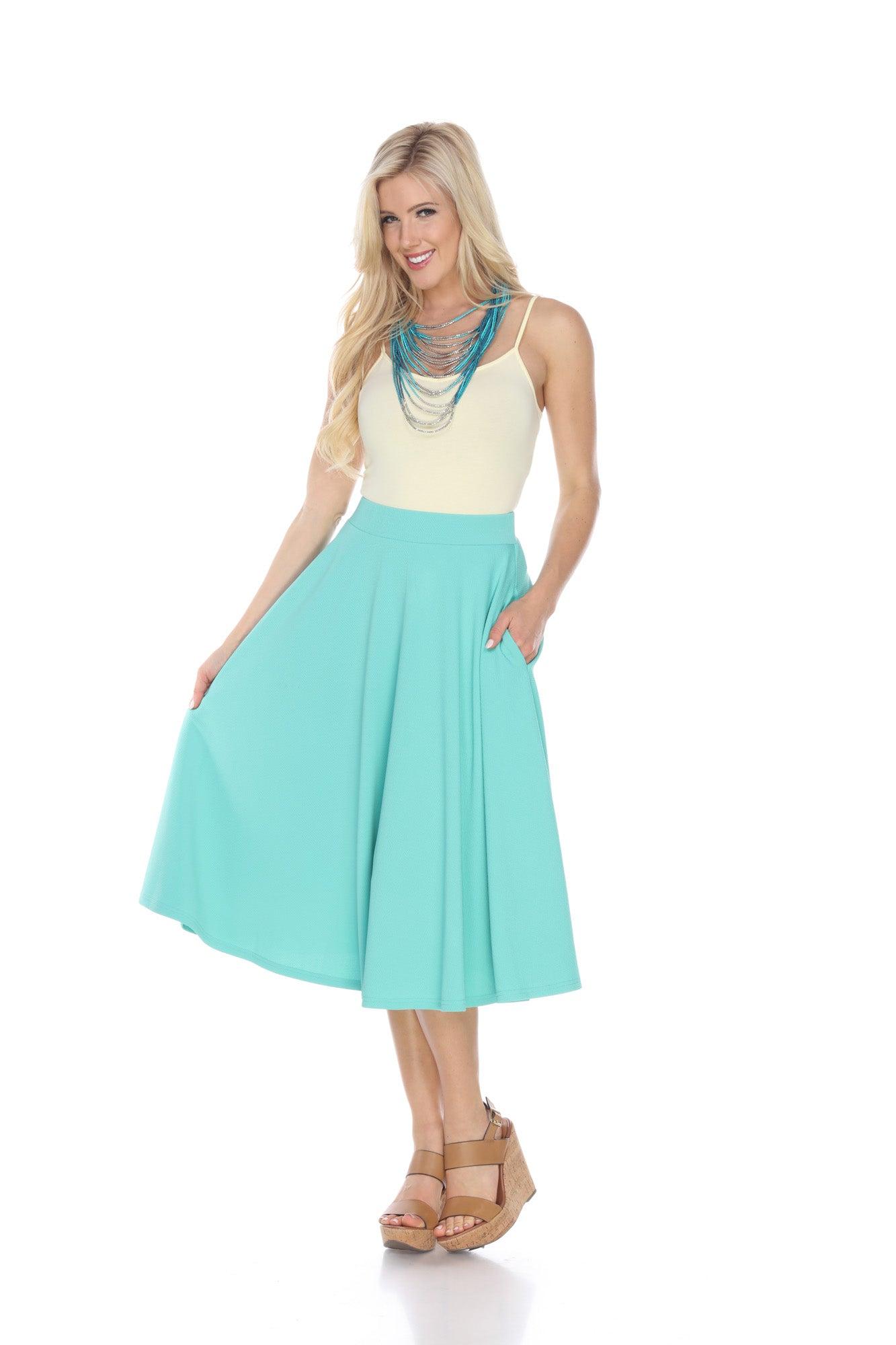 Tasmin Flare Midi Skirts Product Image