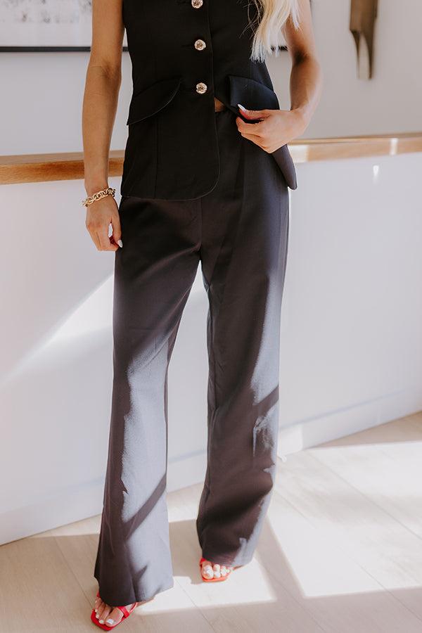 Boss Babe Wide Leg Jumpsuit in Black Product Image