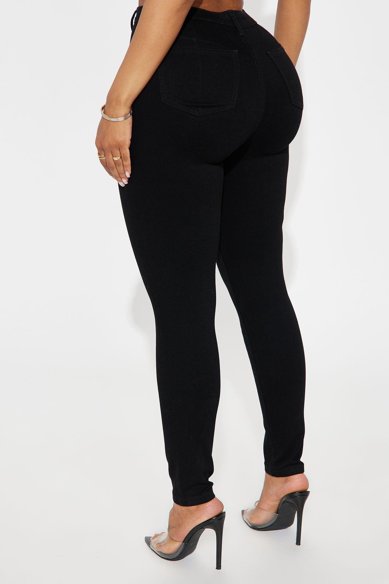 Petite Enough Said High Stretch Skinny Jean - Black Product Image