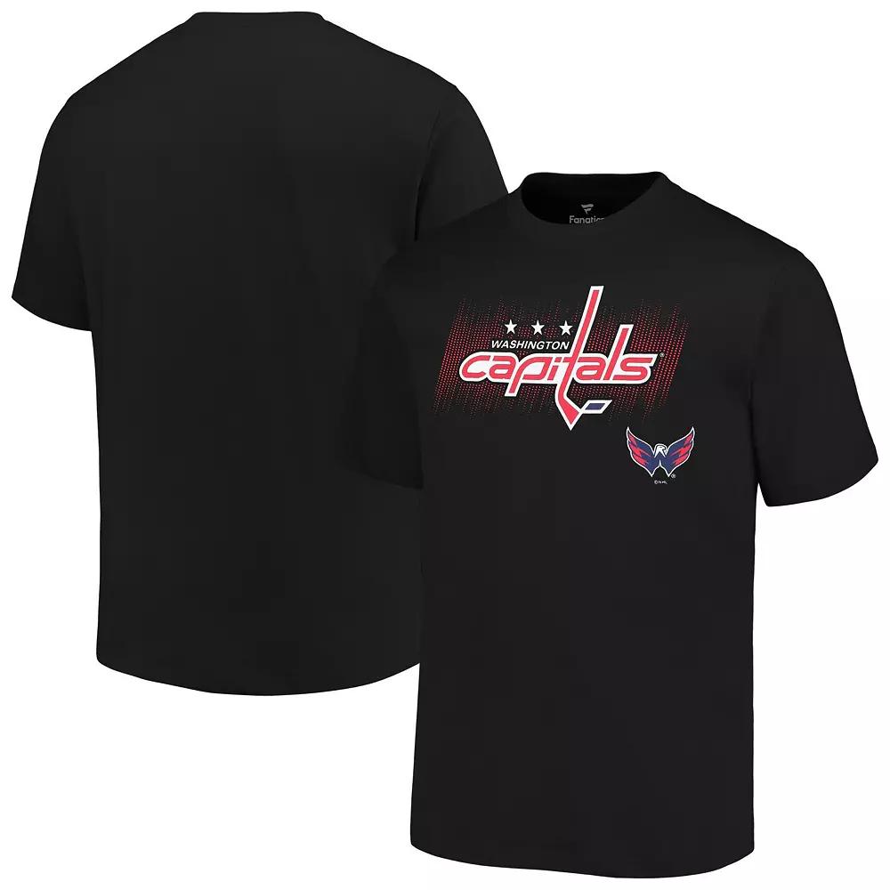 Men's Fanatics Black Seattle Kraken Big & Tall Wordmark T-Shirt,  Product Image