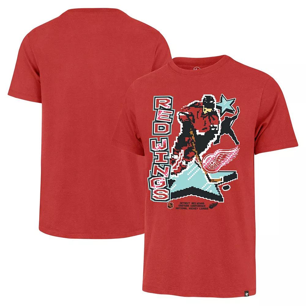 Men's '47 Red Detroit Red Wings Lamp Lighter Franklin T-Shirt,  Product Image