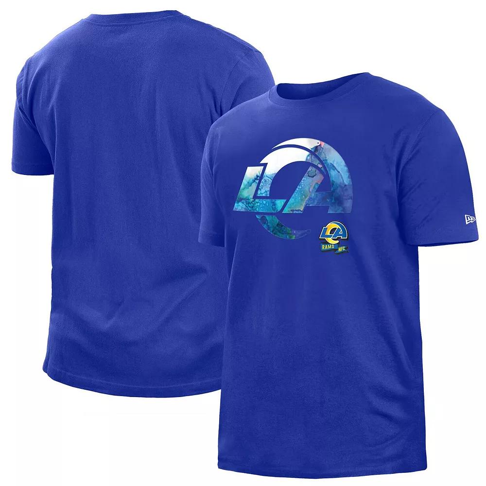 Men's New Era Royal Los Angeles Rams 2022 Sideline Ink Dye T-Shirt,  Product Image