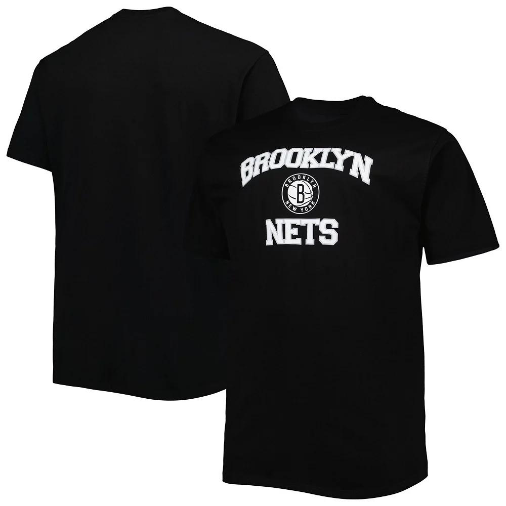 Men's Black Brooklyn Nets Big & Tall Heart & Soul T-Shirt,  Product Image