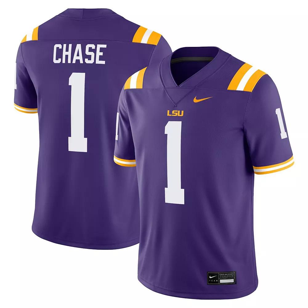 JaMarr Chase LSU Mens Nike Mens Dri-FIT College Game Jersey | NC2F08AKCP9-8Z3 Product Image
