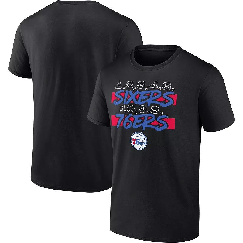 Men's Fanatics Branded Black Philadelphia 76ers Count Hometown Collection T-Shirt, Size: Large, 76r Black Product Image