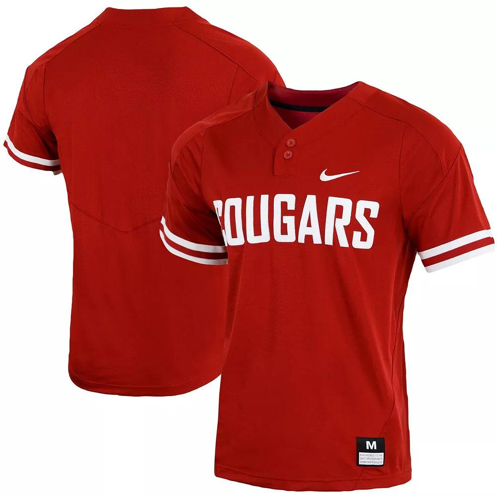 Men's Nike Crimson Washington State Cougars Replica Vapor Elite Two-Button Baseball Jersey,  Product Image