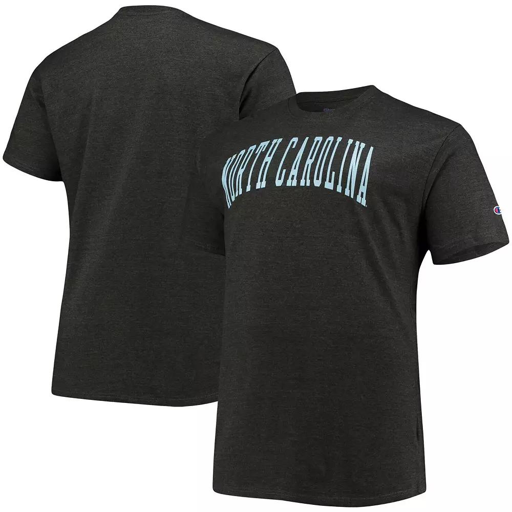 Men's Champion Gray North Carolina Tar Heels Big & Tall Arch Team Logo T-Shirt,  Product Image
