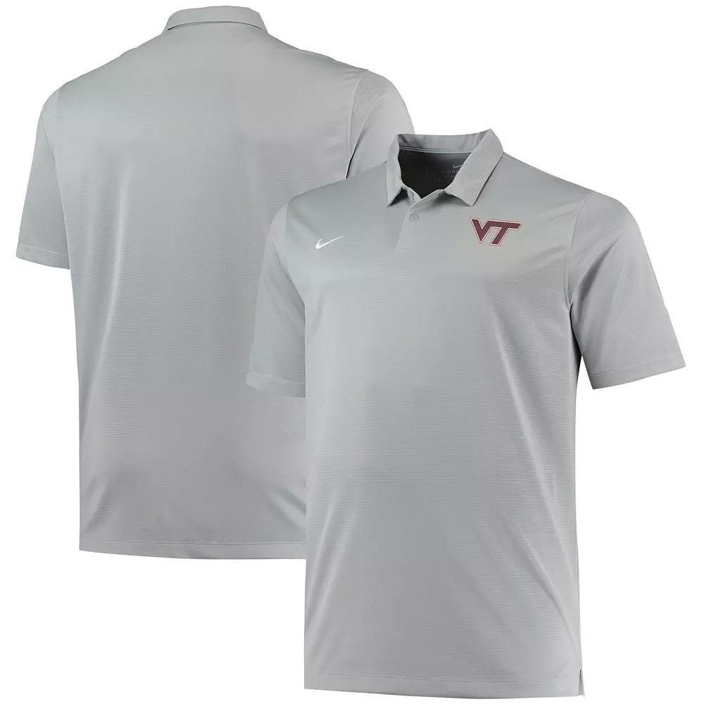 Men's Nike Heathered Gray Virginia Tech Hokies Big & Tall Performance Polo,  Product Image