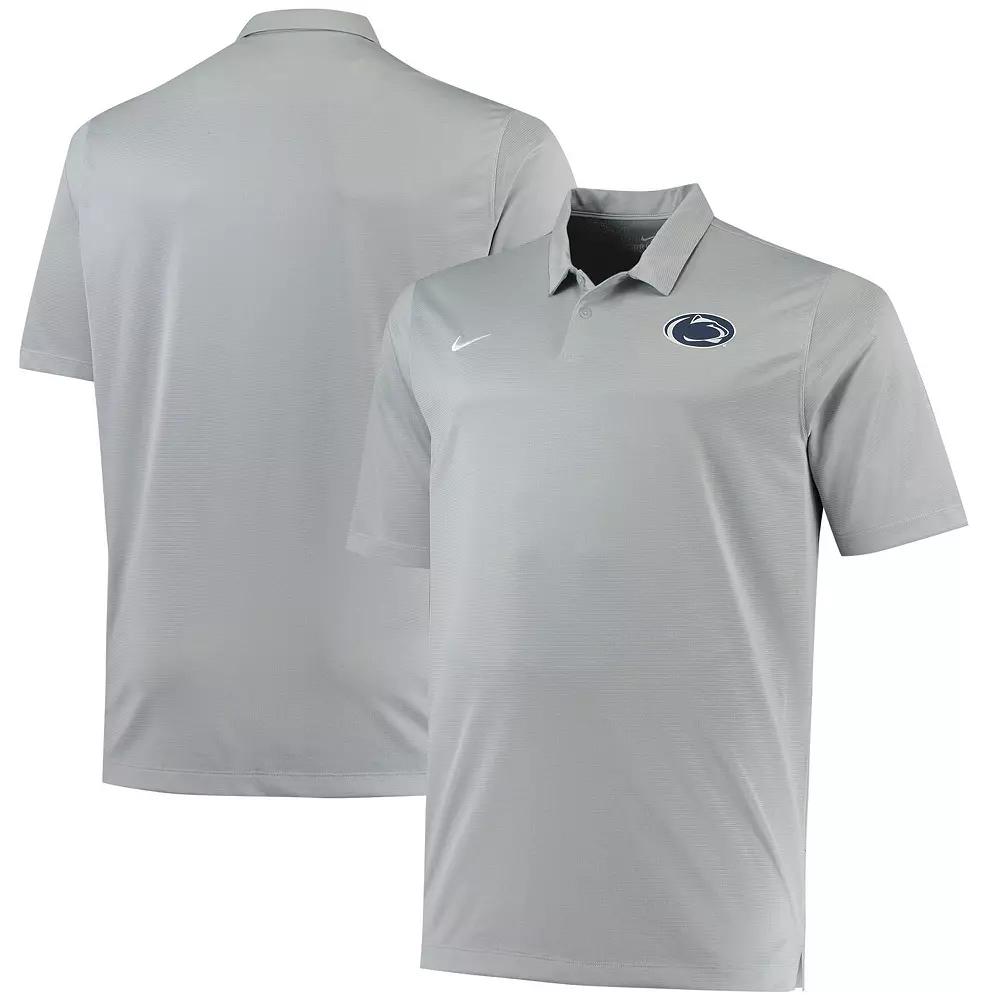 Men's Nike Heathered Gray Penn State Nittany Lions Big & Tall Performance Polo,  Product Image