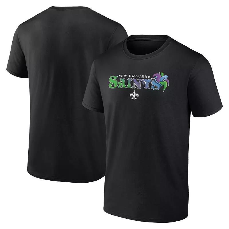 Men's Fanatics Black New Orleans Saints Hometown Rushing Yards T-Shirt,  Product Image