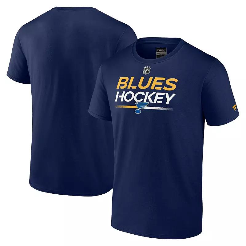Men's Fanatics Branded  Navy St. Louis Blues Authentic Pro Primary T-Shirt, Size: Medium Product Image