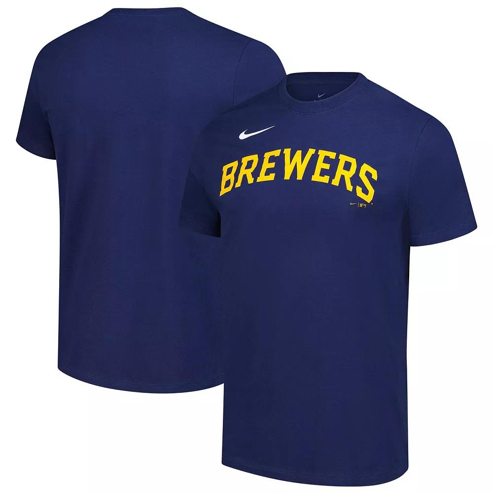 Men's Nike Navy Milwaukee Brewers Sundown T-Shirt,  Product Image