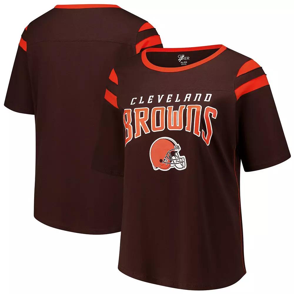 Women's G-III 4Her by Carl Banks Brown Cleveland Browns Plus  Product Image