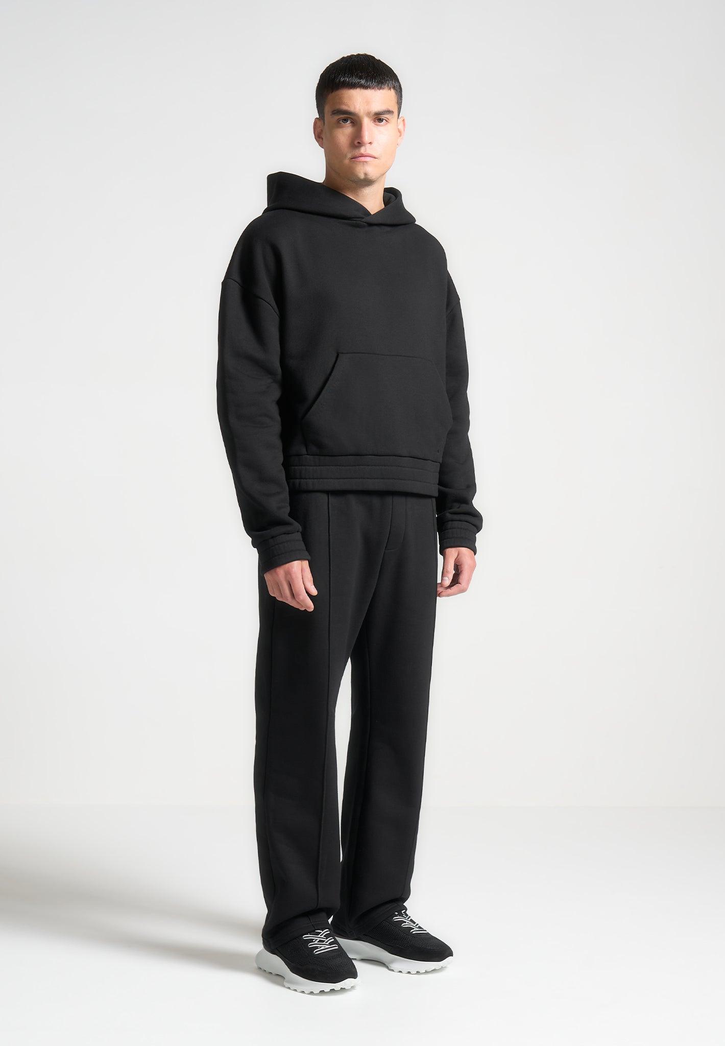 Gérard - Cropped Hoodie - Black Male Product Image