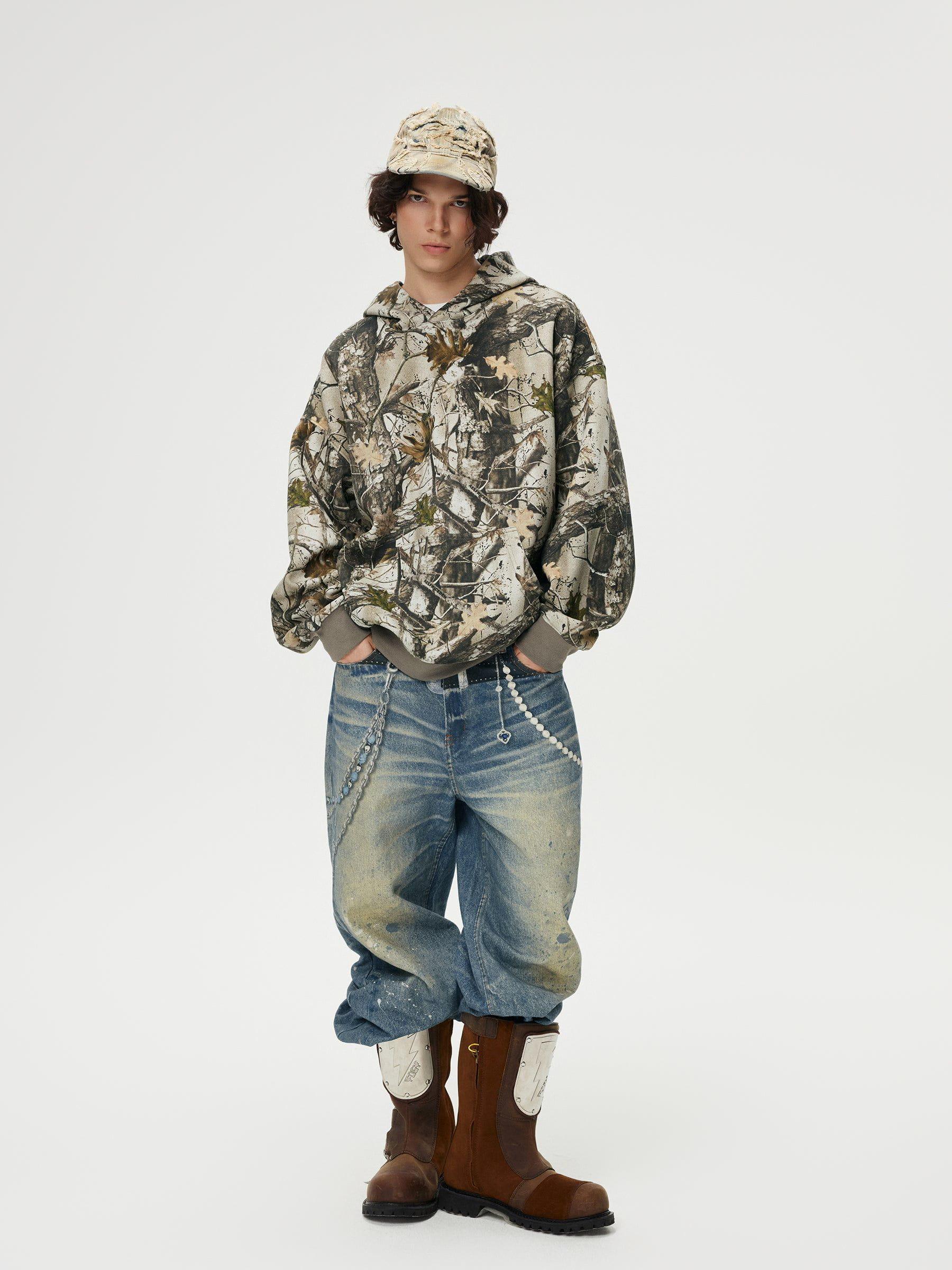Aelfric Eden Oversized Camo Hoodie Product Image
