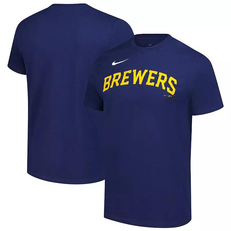 Men's Nike Navy Milwaukee Brewers Sundown T-Shirt,  Product Image
