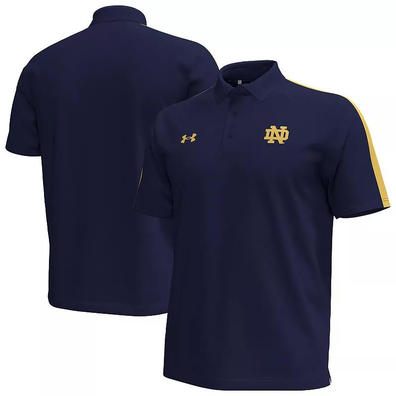 Men's Under Armour Navy Notre Dame Fighting Irish Pinnacle Performance Polo,  Product Image
