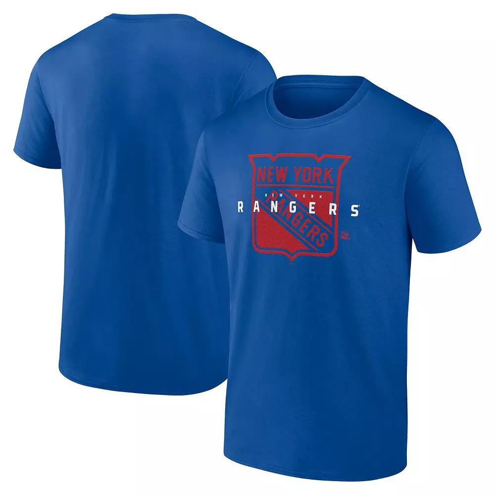 Men's Blue New York Rangers Coordinate T-Shirt,  Product Image