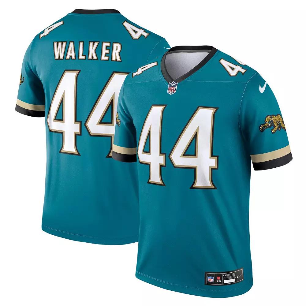 Men's Nike Travon Walker Teal Jacksonville Jaguars Alternate Legend Player Performance Top,  Product Image
