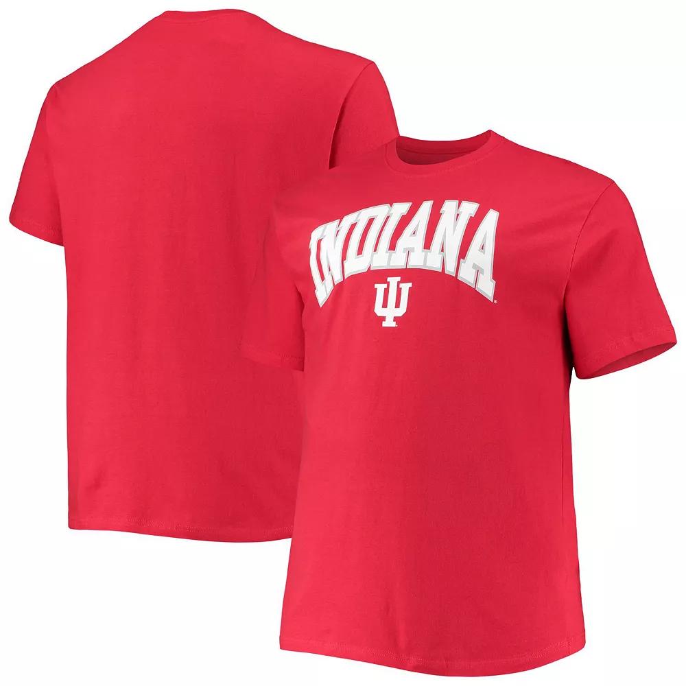Men's Champion Crimson Indiana Hoosiers Big & Tall Arch Over Wordmark T-Shirt, Size: 5XB, Red Product Image