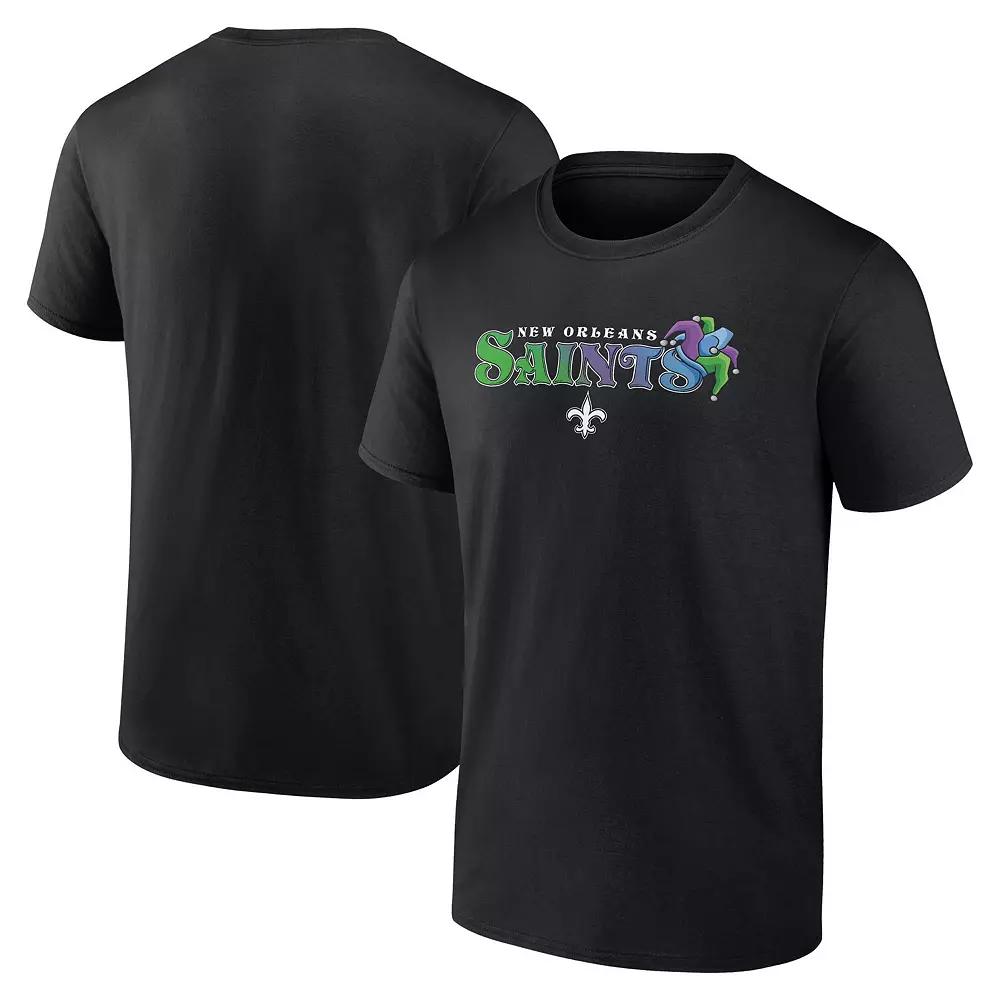 Men's Fanatics Black New Orleans Saints Hometown Rushing Yards T-Shirt,  Product Image