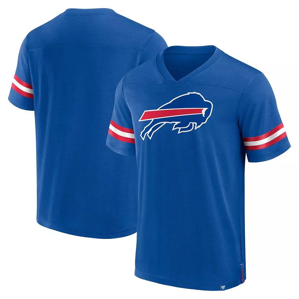 Men's Fanatics Branded  Royal Buffalo Bills Jersey Tackle V-Neck T-Shirt, Size: 2XL, Blue Product Image