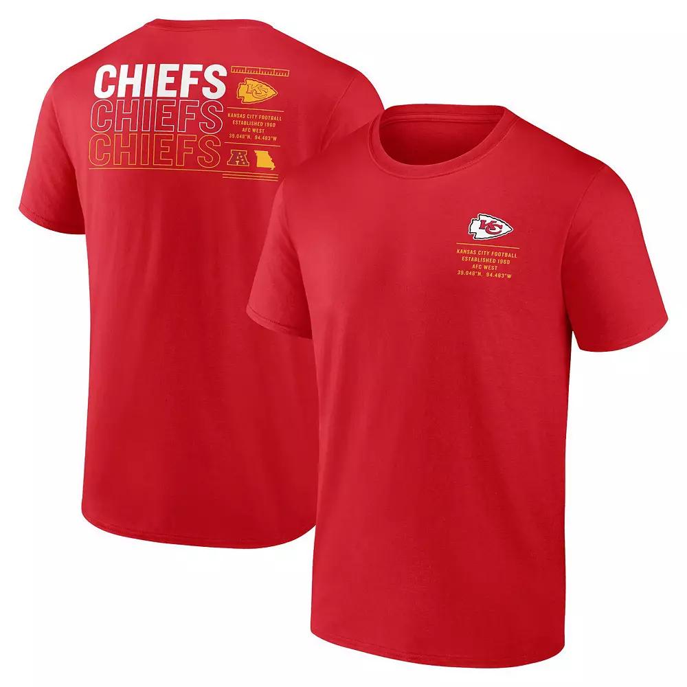 Men's Fanatics Red Kansas City Chiefs Repeat Stats T-Shirt, Size: XL Product Image