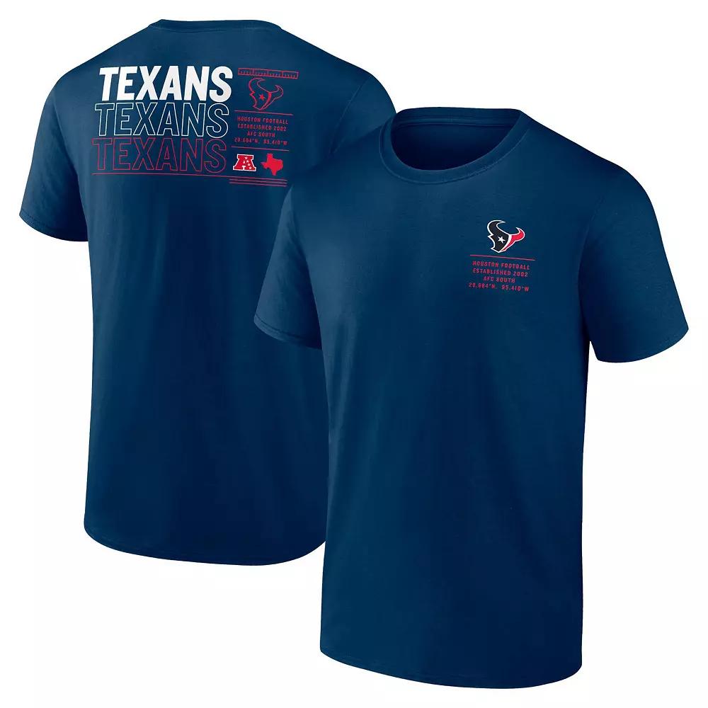 Men's Fanatics Navy Houston Texans Repeat Stats T-Shirt,  Product Image
