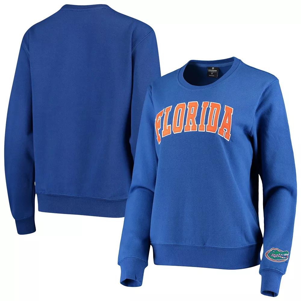 Women's Colosseum Royal Florida Gators Campanile Pullover Sweatshirt,  Product Image