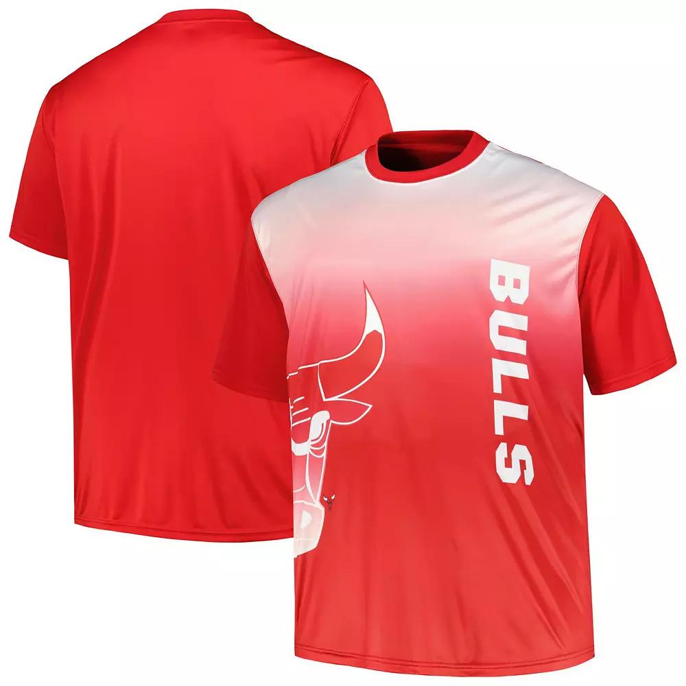 Men's Red Chicago Bulls Big & Tall Sublimated T-Shirt, Size: 2XB Product Image