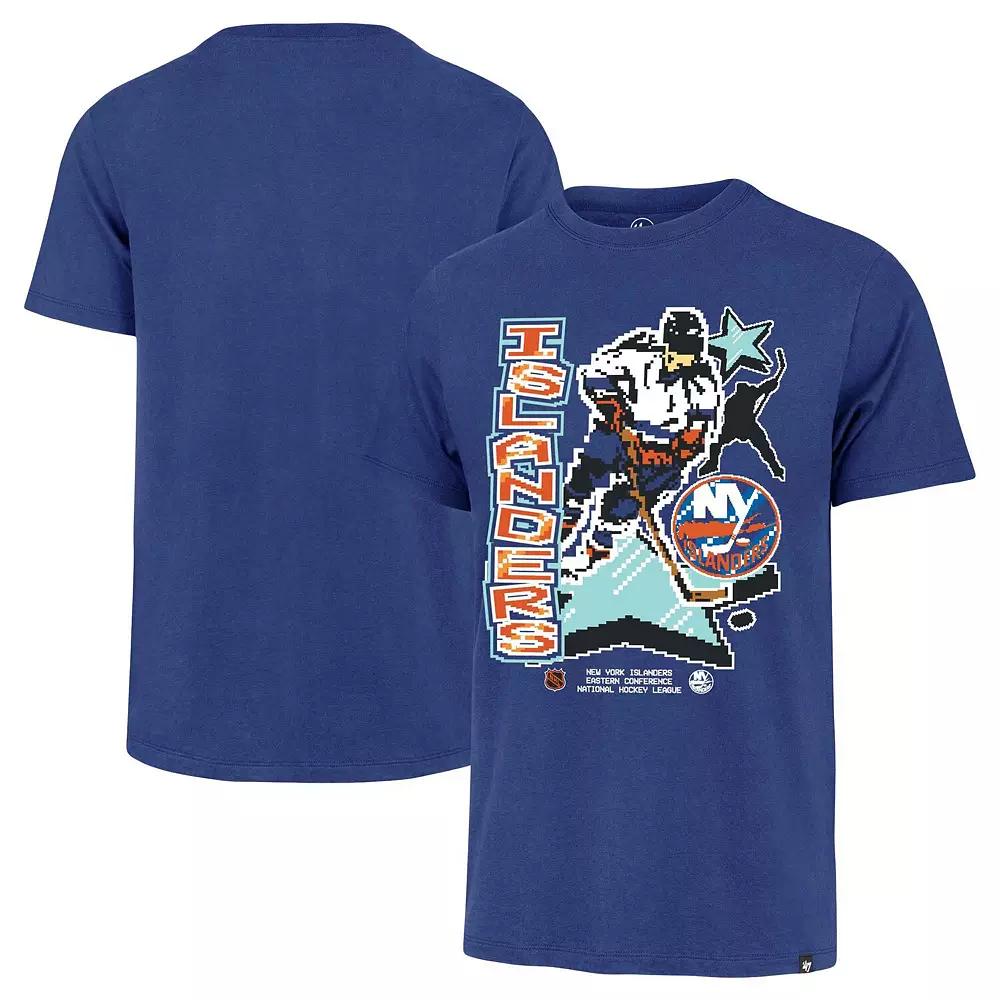Men's '47 Royal New York Islanders Lamp Lighter Franklin T-Shirt,  Product Image