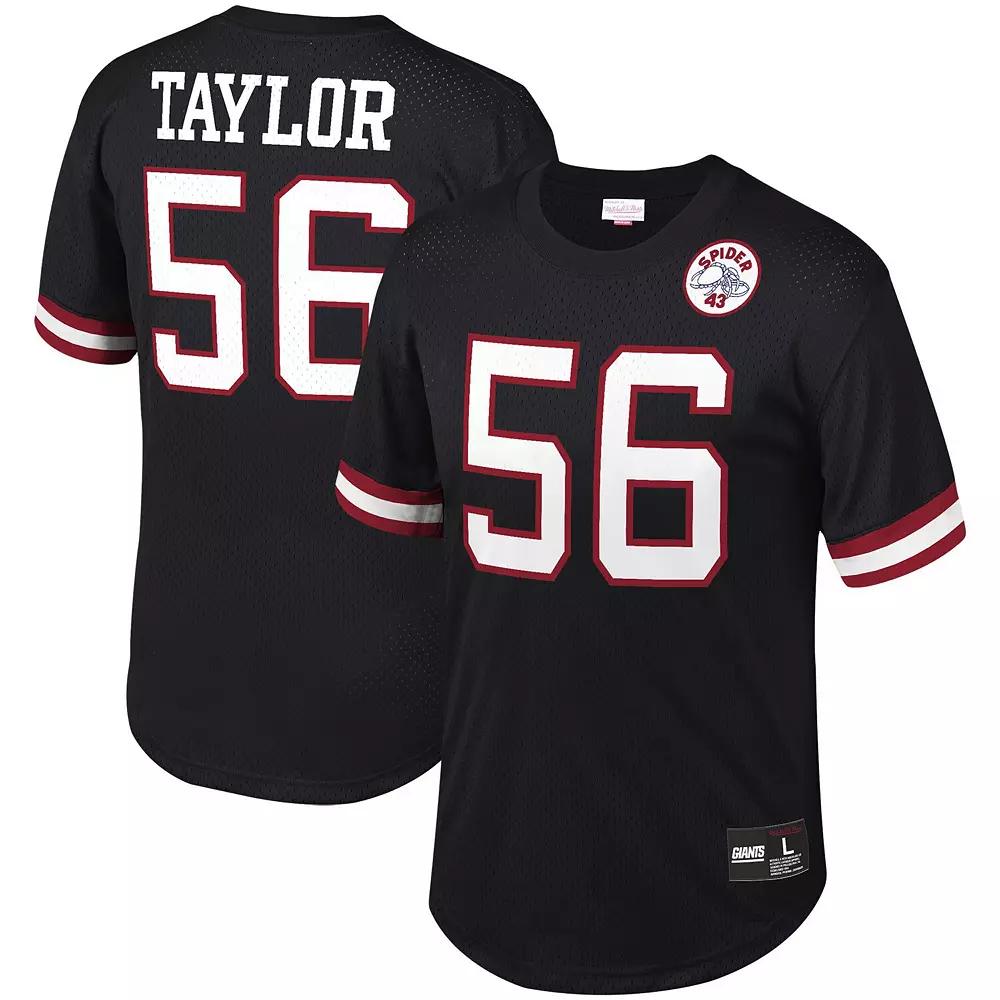 Men's Mitchell & Ness Lawrence Taylor Black New York Giants Retired Player Name & Number Mesh Top,  Product Image