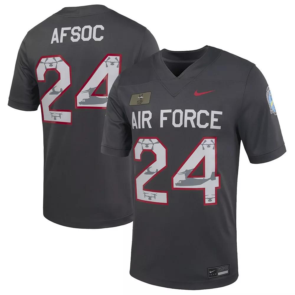 Men's Nike Anthracite Air Force Falcons Special Operations Command Alternate Game Jersey, Size: Small, Afa Grey Product Image