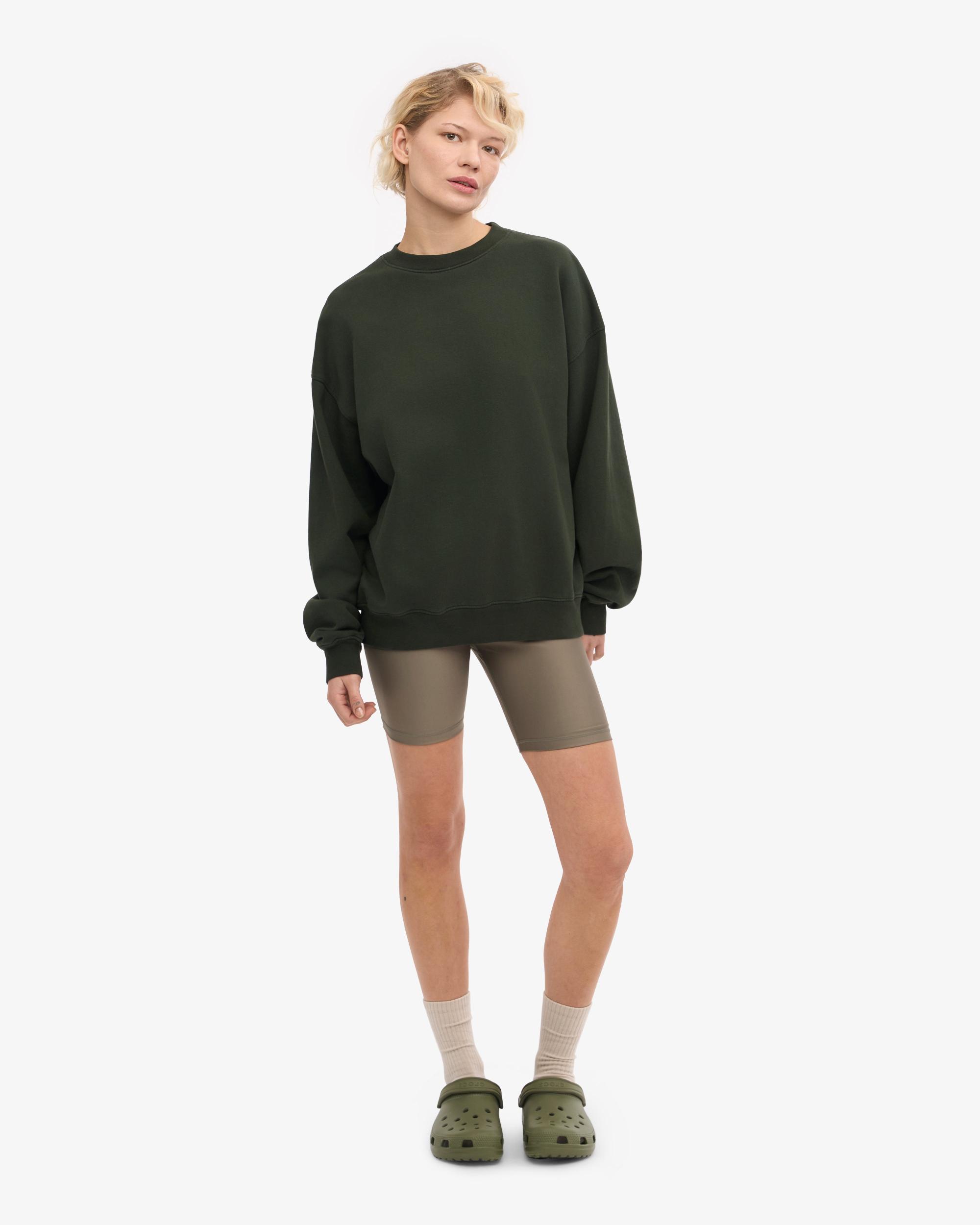 Organic Oversized Crew - Hunter Green Product Image