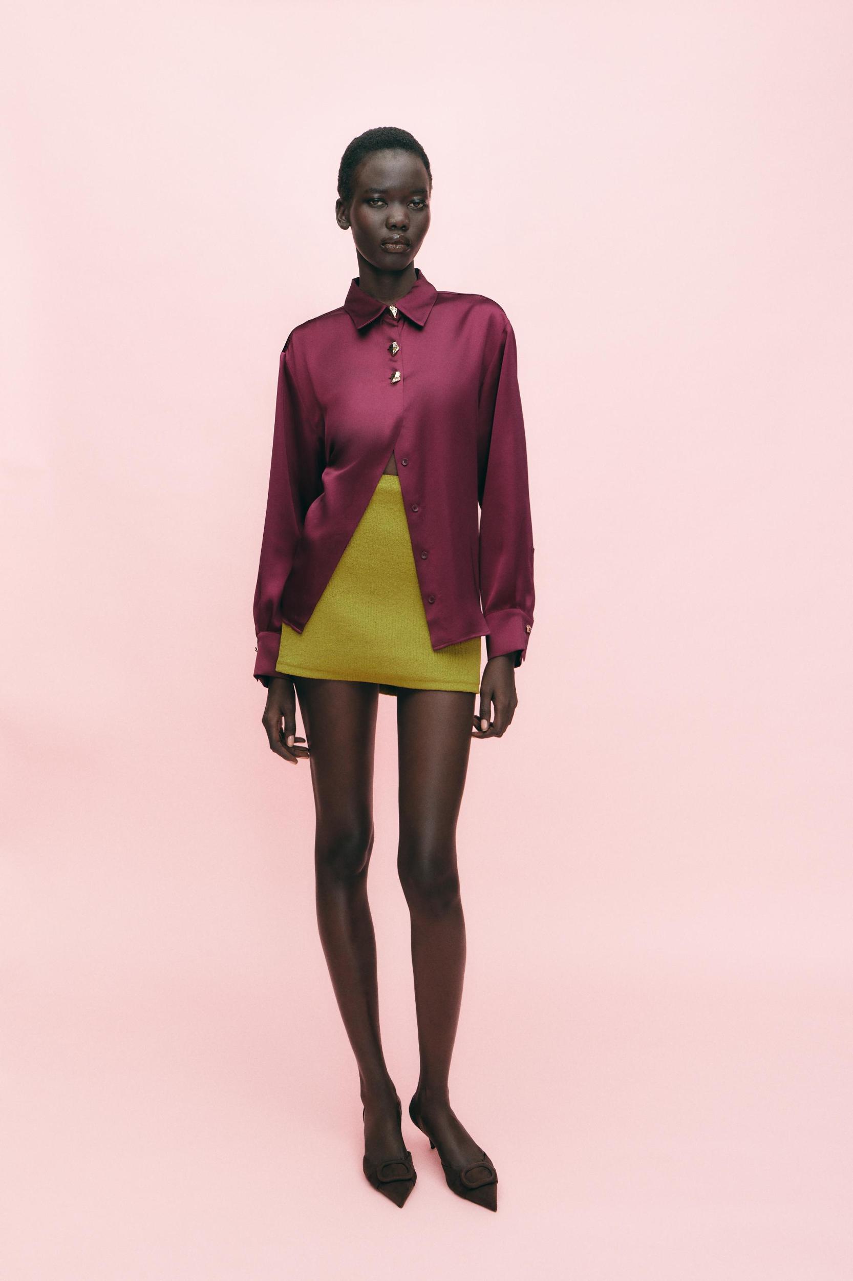 BASIC KNIT MINI SKIRT Product Image