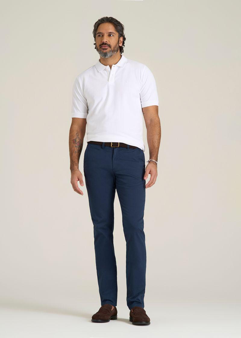 Carman TAPERED Chinos for Tall Men in Marine Navy Male Product Image