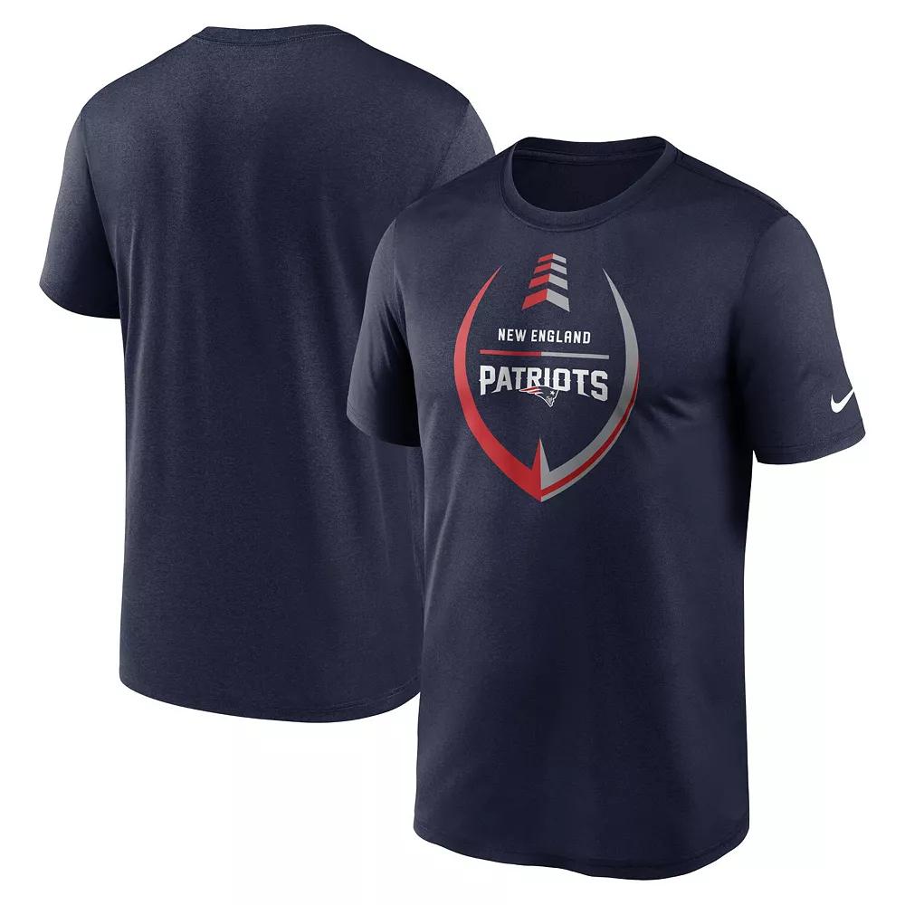 Men's Nike Heather Navy Tennessee Titans Blitz Tri-Blend T-Shirt,  Product Image