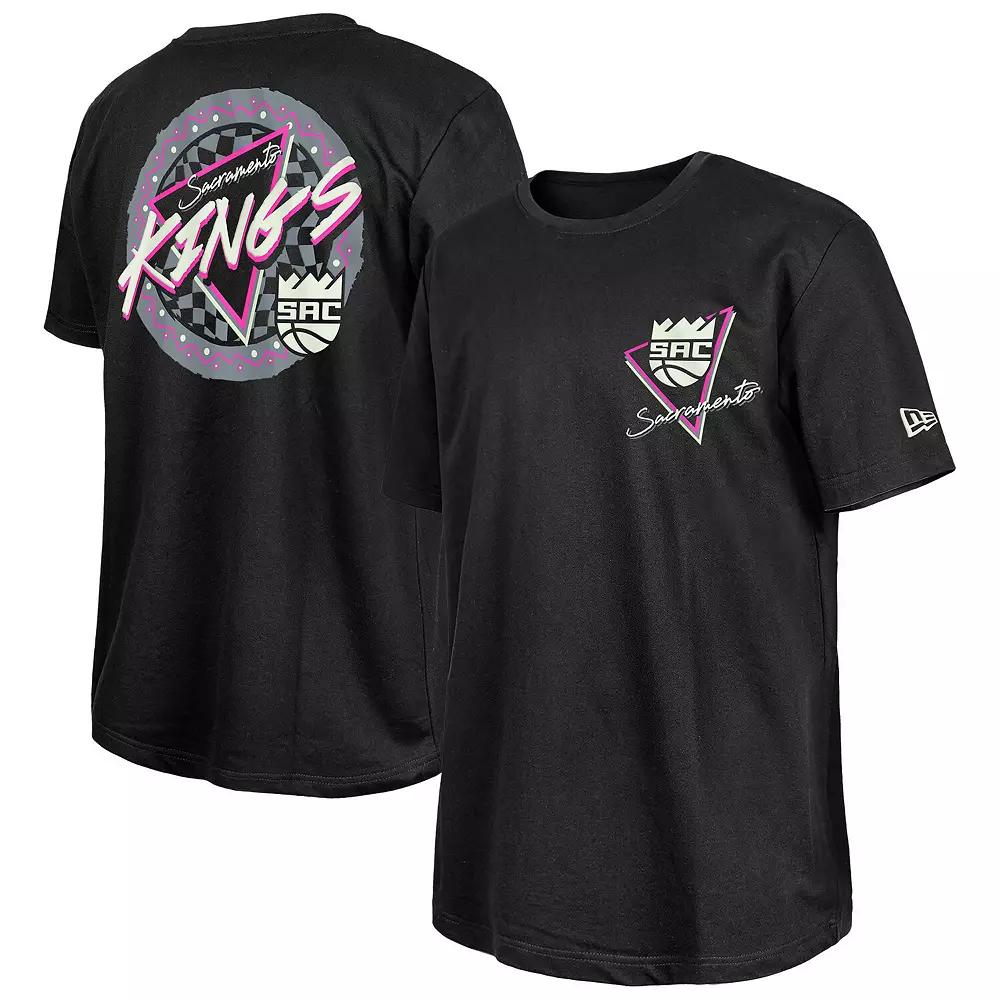 ��New Era  Black Sacramento Kings Glow-in-the-Dark T-Shirt, Men's, Size: XL, Kng Black Product Image