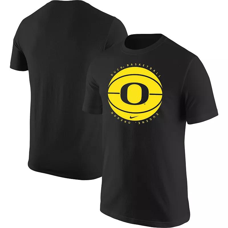 Men's Nike Black Oregon Ducks Basketball Logo T-Shirt,  Product Image