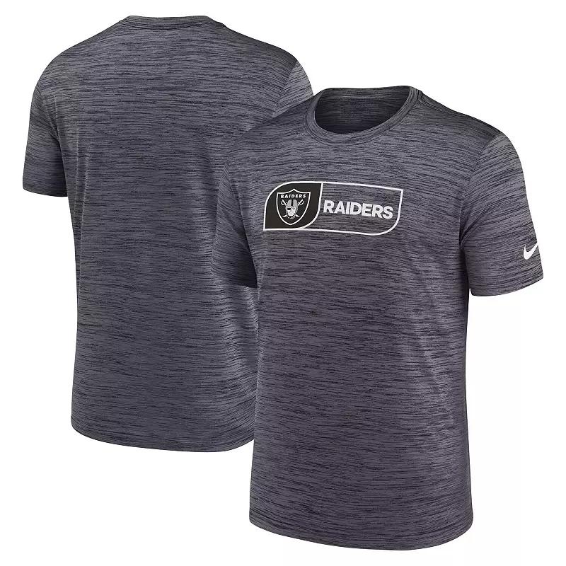 Men's Nike Black Las Vegas Raiders Big & Tall Velocity Jock Tag Performance T-Shirt,  Product Image