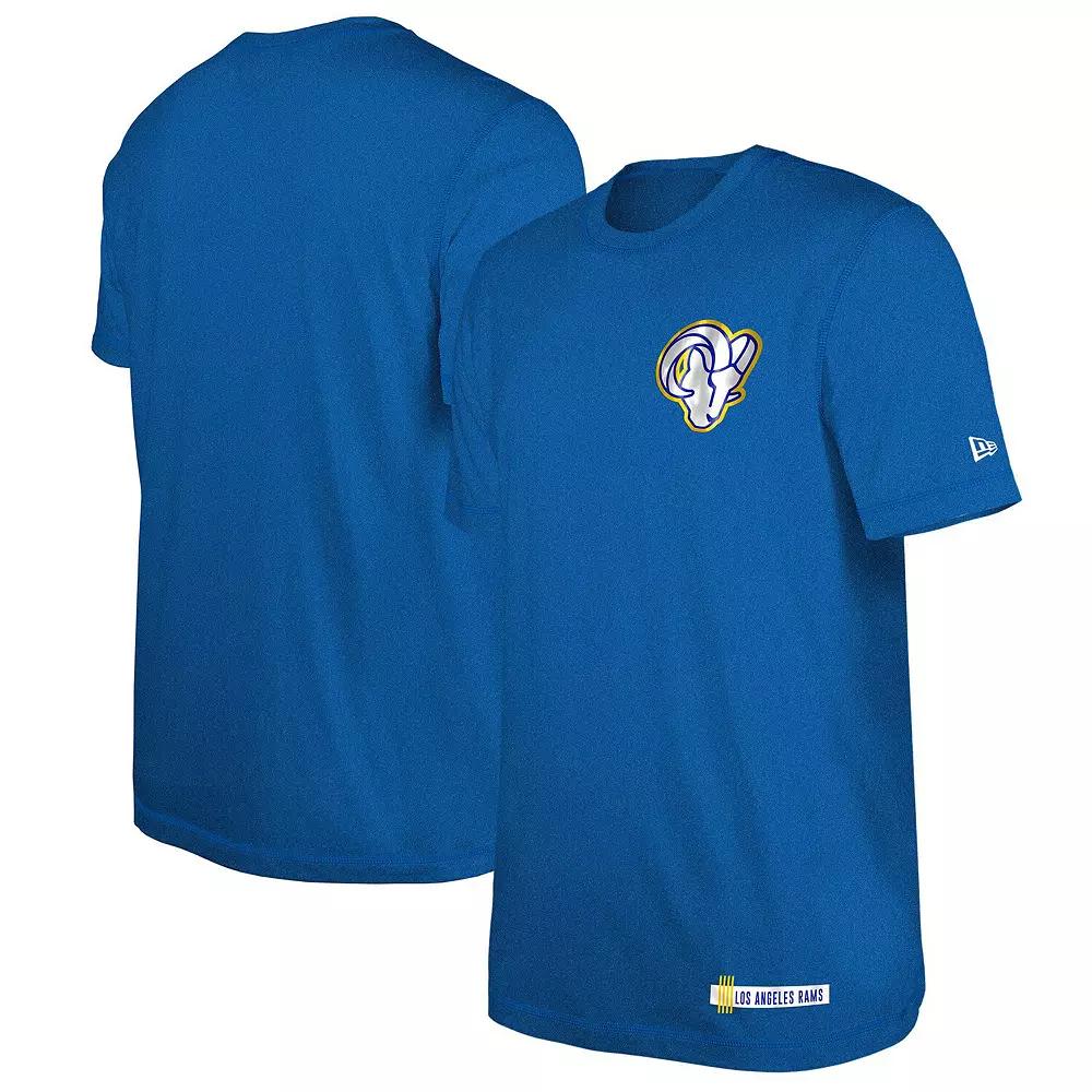 Men's New Era Heather Royal Los Angeles Rams 2024 NFL Training Camp T-Shirt, Size: XL, Blue Product Image