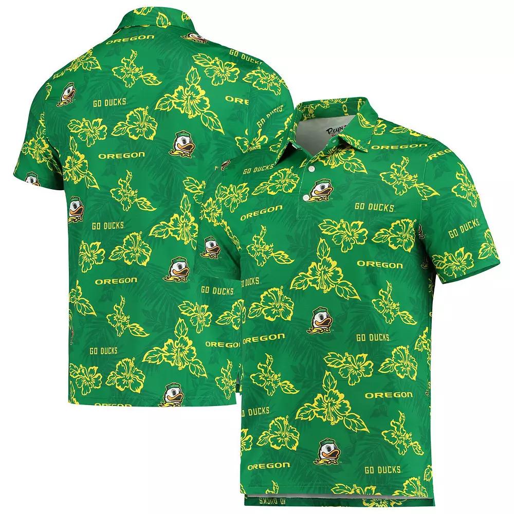 Men's Reyn Spooner Green Oregon Ducks Performance Polo,  Product Image